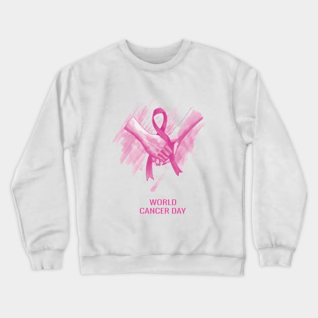 In October We Wear Pink Breast Cancer Awareness Survivor Crewneck Sweatshirt by Goods-by-Jojo